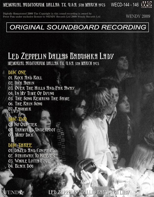 LED ZEPPELIN / BABUSHKA LADY 【3CD】 - NEO FAUST